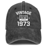 50th Birthday Gifts for Men Women 1973 Hats Vintage 1973 Baseball Cap for 50 Year Old Woman Mens Gifts for Christmas
